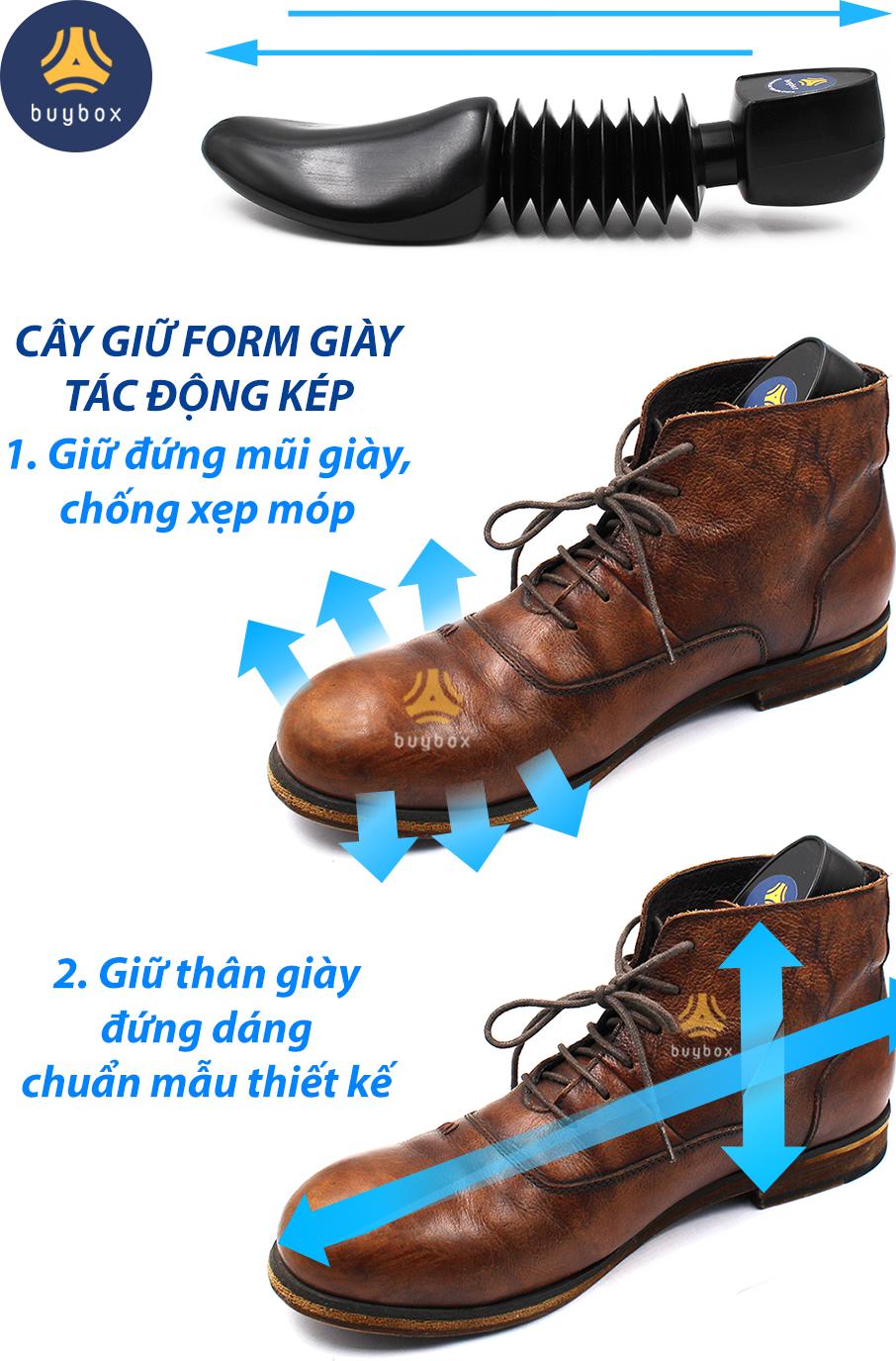 Dụng cụ bảo quản giày chống xẹp móp mũi giày, chống gãy da giày và giúp giữ dáng giày chuẩn thiết kế - buybox - PKBB45