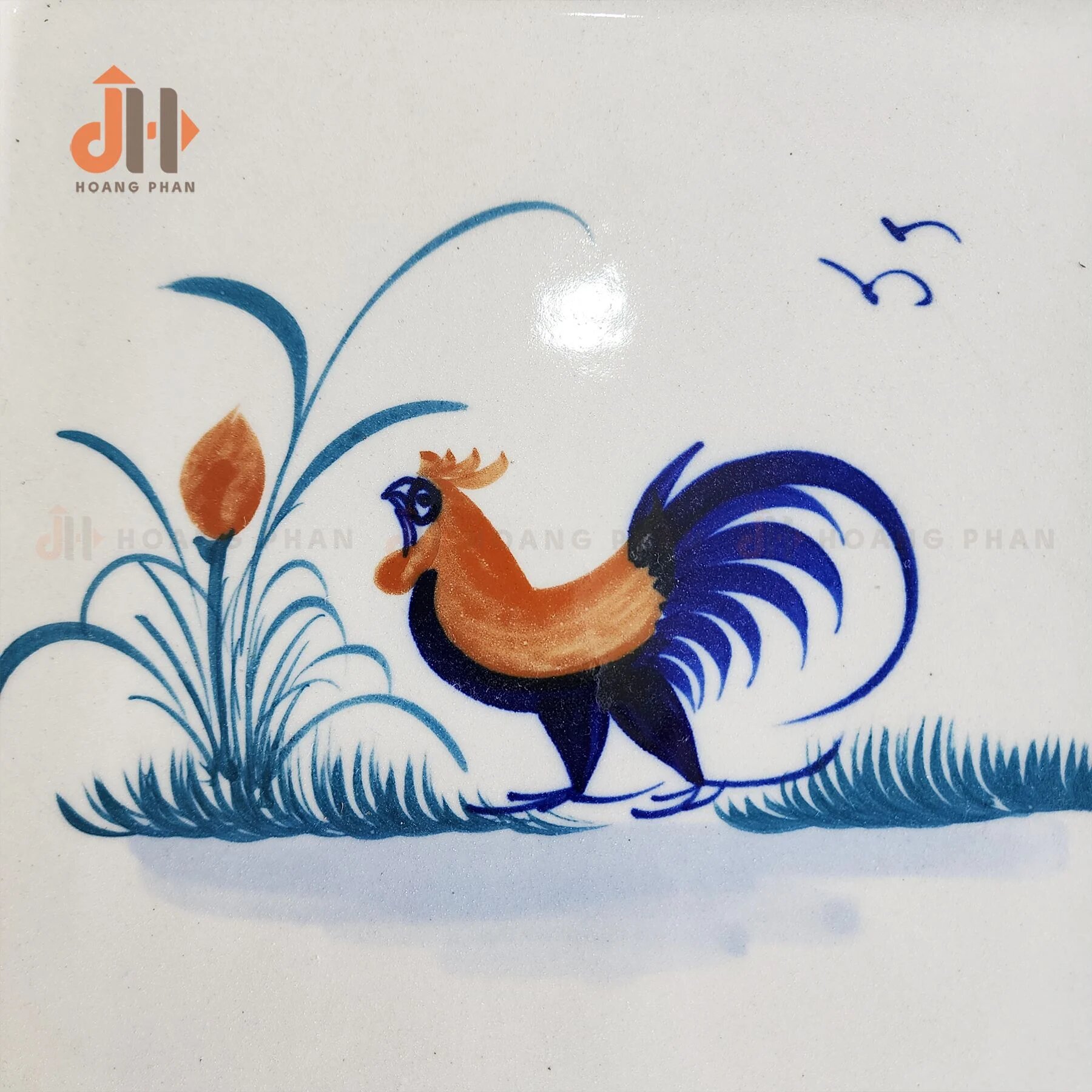 Bộ ấm trà Nam Bộ cổ điển họa tiết gà trống - 03