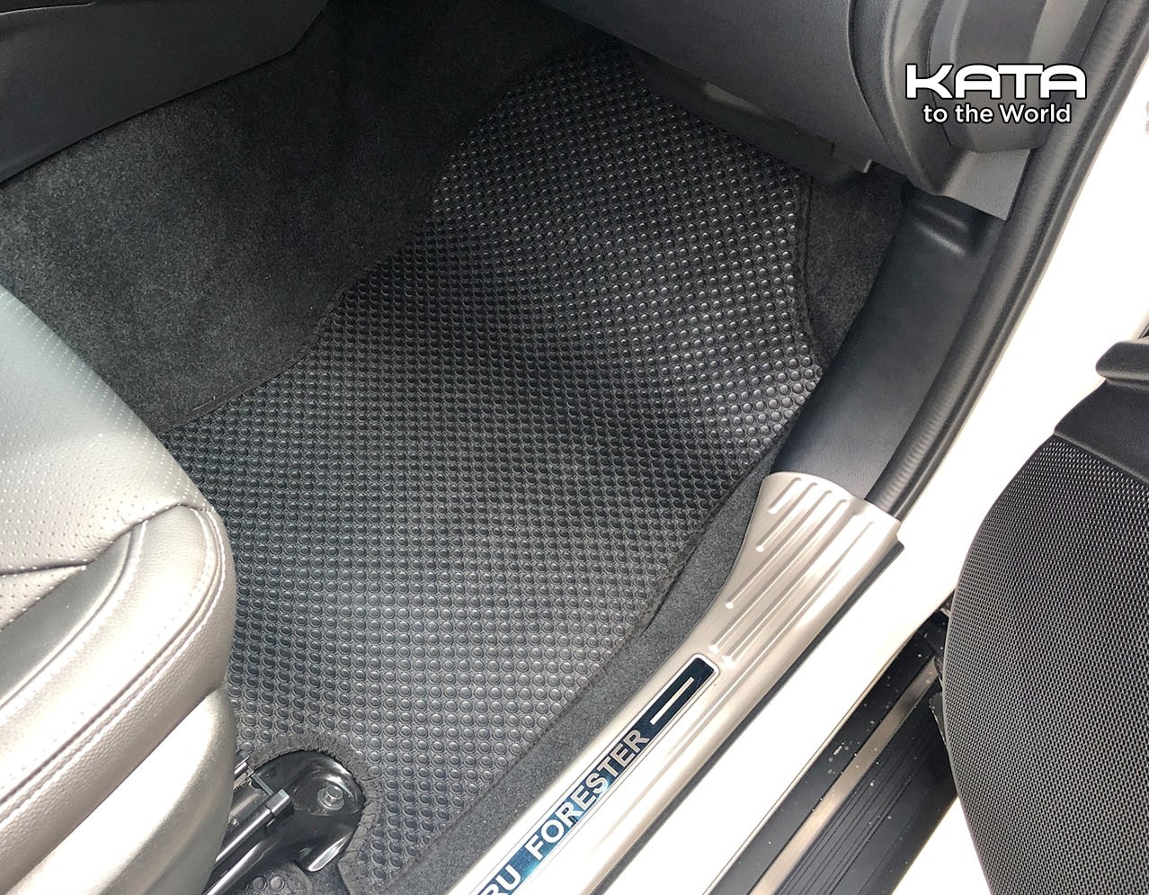 Thảm lót sàn ô tô KATA cho xe Subaru Forester - Khít với sàn xe, Chống trơn, Không mùi, Không ẩm mốc