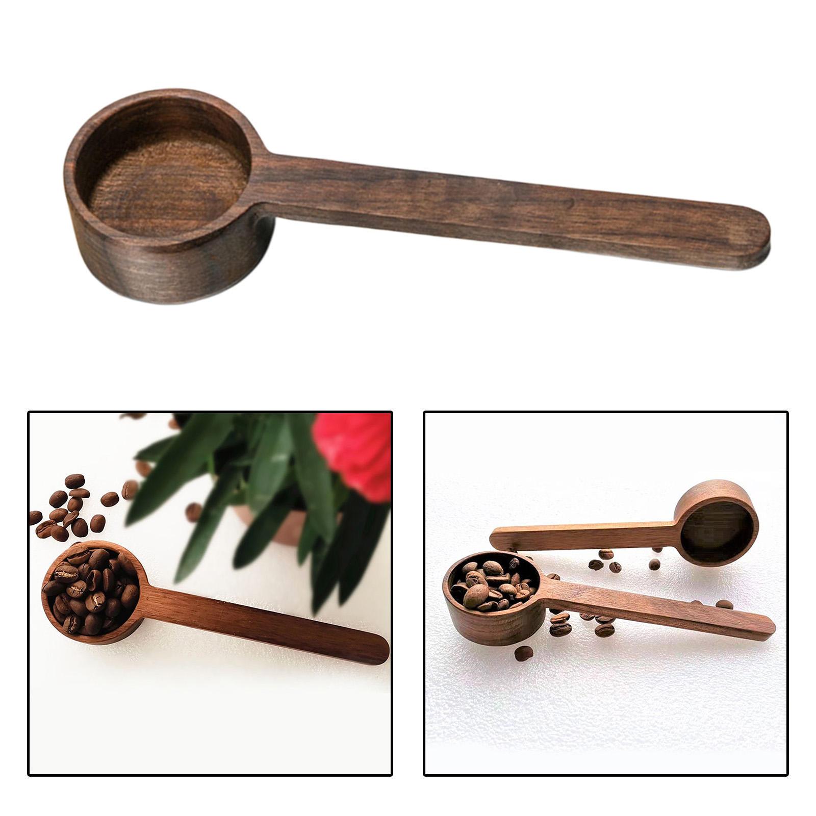 Wooden Measuring Spoons Wood Coffee Scoop Tablespoon Mixing Measure Scoop