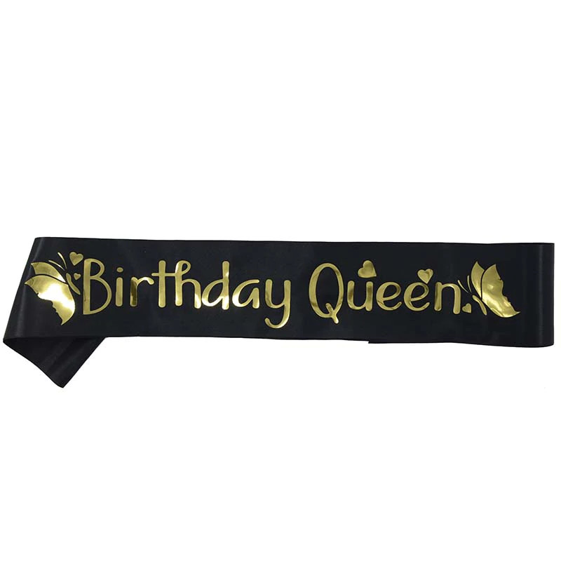 Phụ kiện sinh nhật băng đeo chéo Birthday Queen
