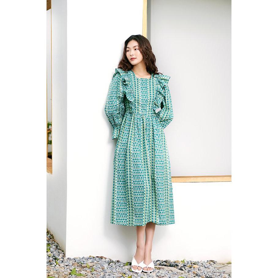LIIN - Đầm cổ vuông bèo xinh xắn
