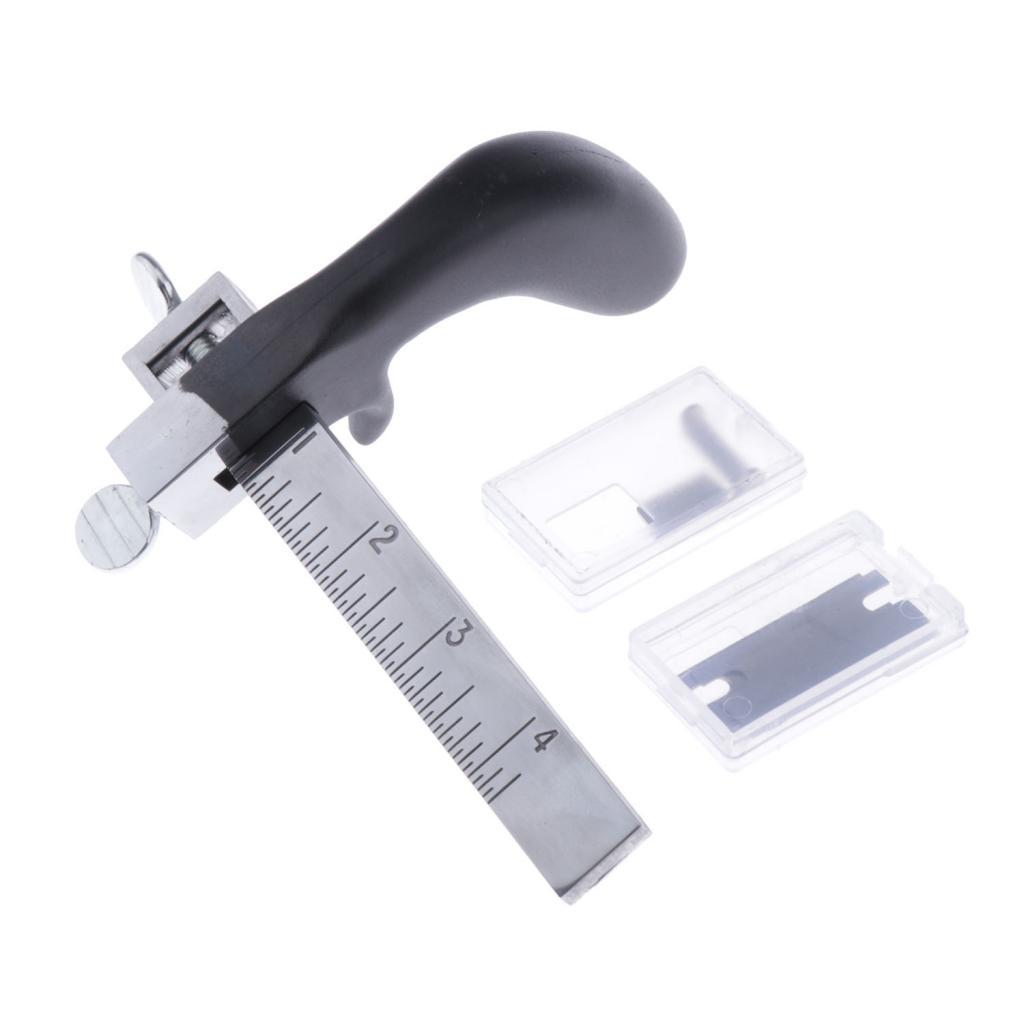 Aluminium Alloy Draw Gauge Strap Cutter Leather Or Lace Strap Cutter Tool