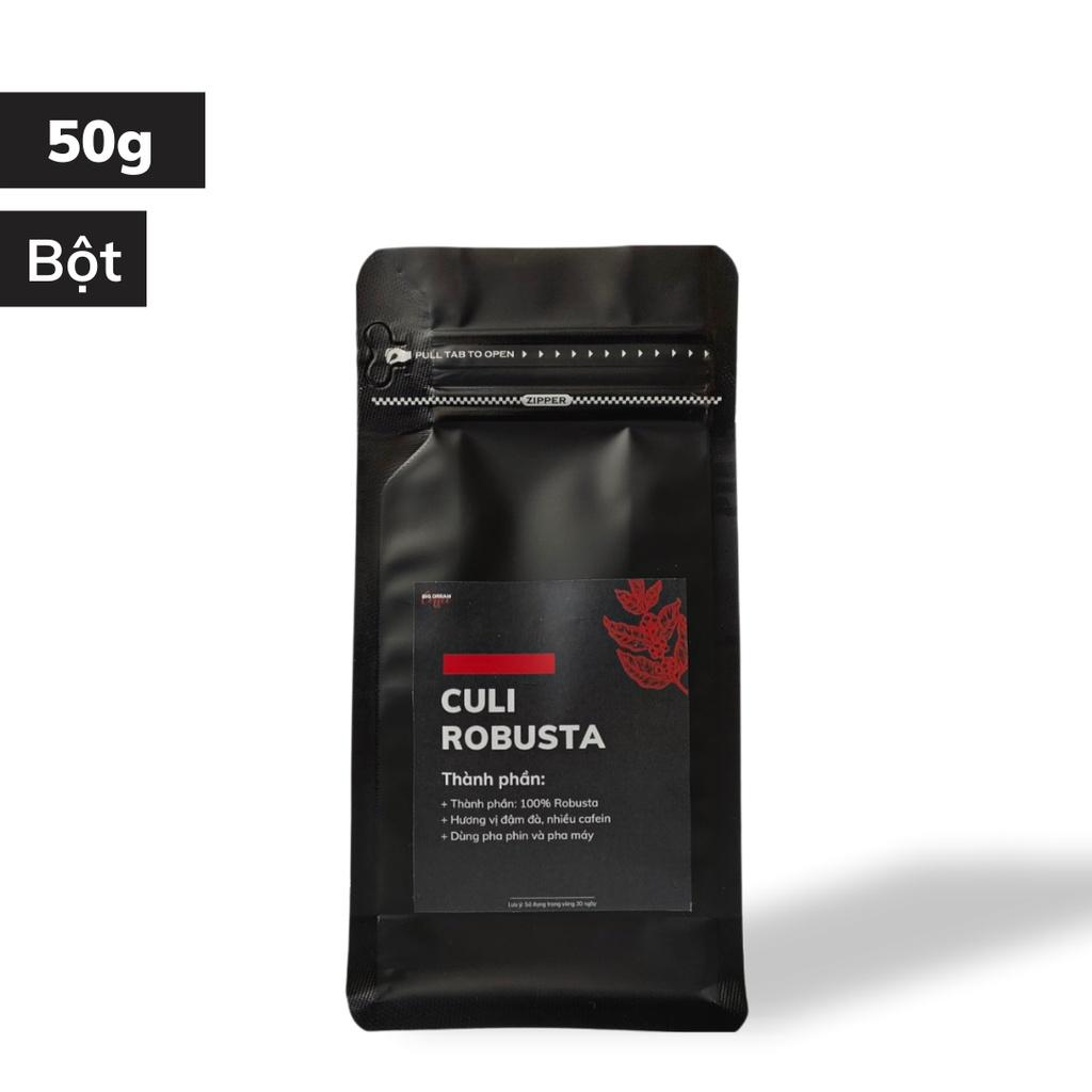 Cà phê pha phin CULI ROBUSTA 250g cafe nguyên chất hương vị đắng đậm đà nhiều cafein dành cho dân ghiền cà phê mạnh