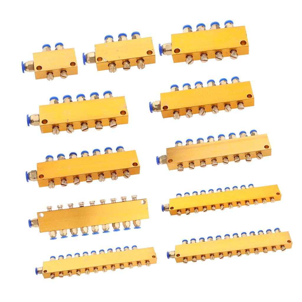 Adjustable Lube Oil Distributor Value Manifold Block 6mm In/4mm Out