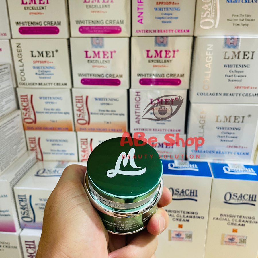 KEM LMEI XANH - LMEI WHITENING ANTI-AGING BEAUTY CREAM 20G