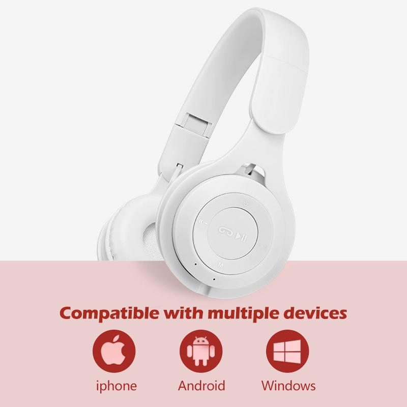 Tai nghe Bluetooth 5.0,tai nghe Bluetooth Y08 có micro Headphone không dây,thời trang dễ thương học online