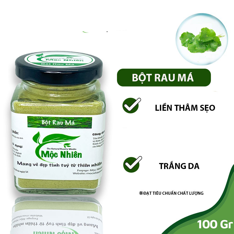 Bột Rau Má Nguyên Chất Sấy Lạnh - Mềm mịn da ngừa lão hoá