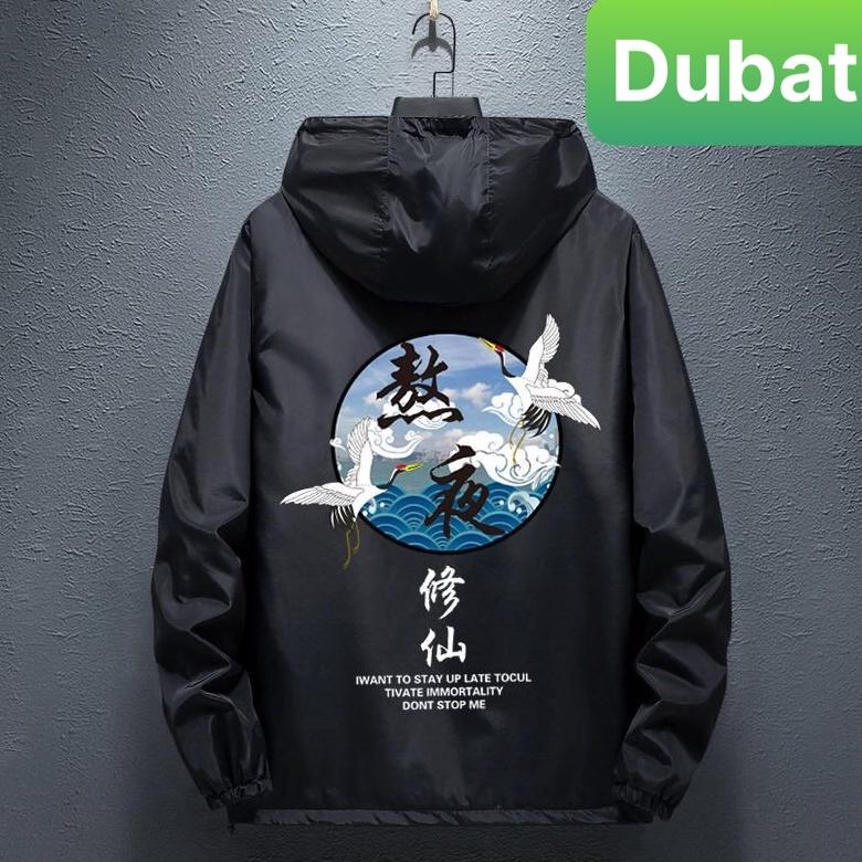 ÁO KHOÁC DÙ NHẸ BOMBER NAM NỮ ĐEN BÓNG CHÀY ĐA NĂNG 2 LỚP CHỐNG NẮNG 2 TÚI CÓ DÂY KÉO CAO CẤP -DUBATI FASHION