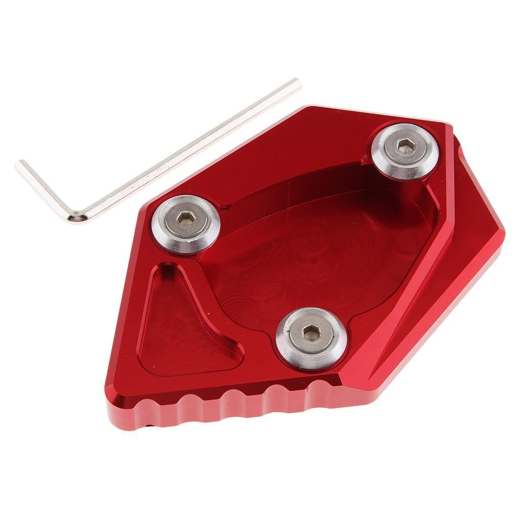 Durable Motorcycle Kickstand Support Plate for 250 300 400 Red