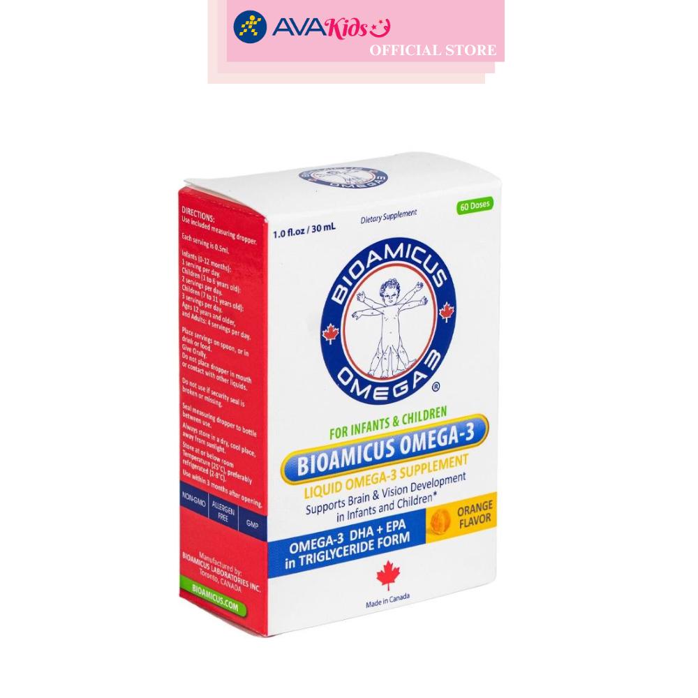 Siro BioAmicus Omega-3 hỗ trợ não bộ và thị giác 30 ml (từ 0 tháng)