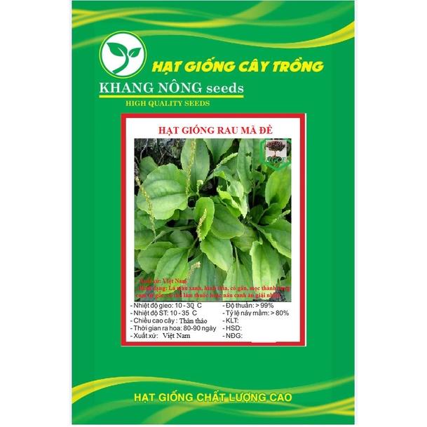 Hạt giống rau mã đề ( Plantago asiatica L ) KNS3104 - Gói 1gram