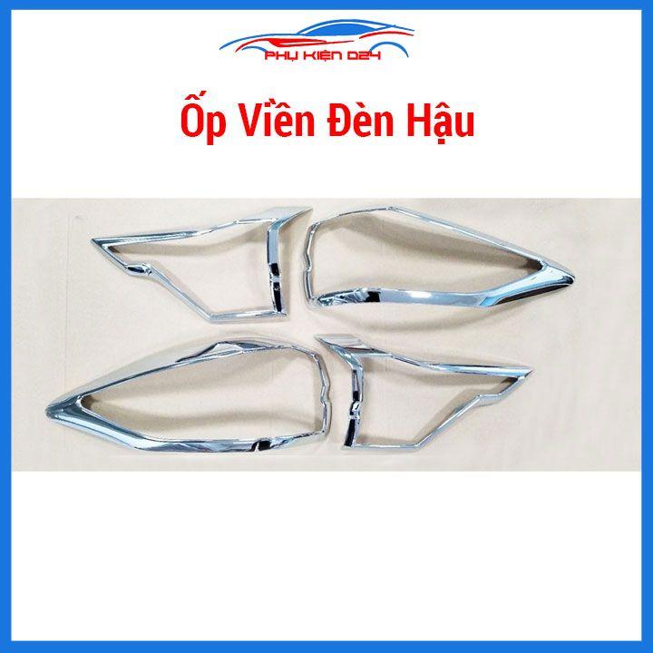 Ốp viền đèn pha hậu mạ crom Toyota Rush 2018-2019-2020-2021-2022 chống trầy trang trí bảo vệ xe
