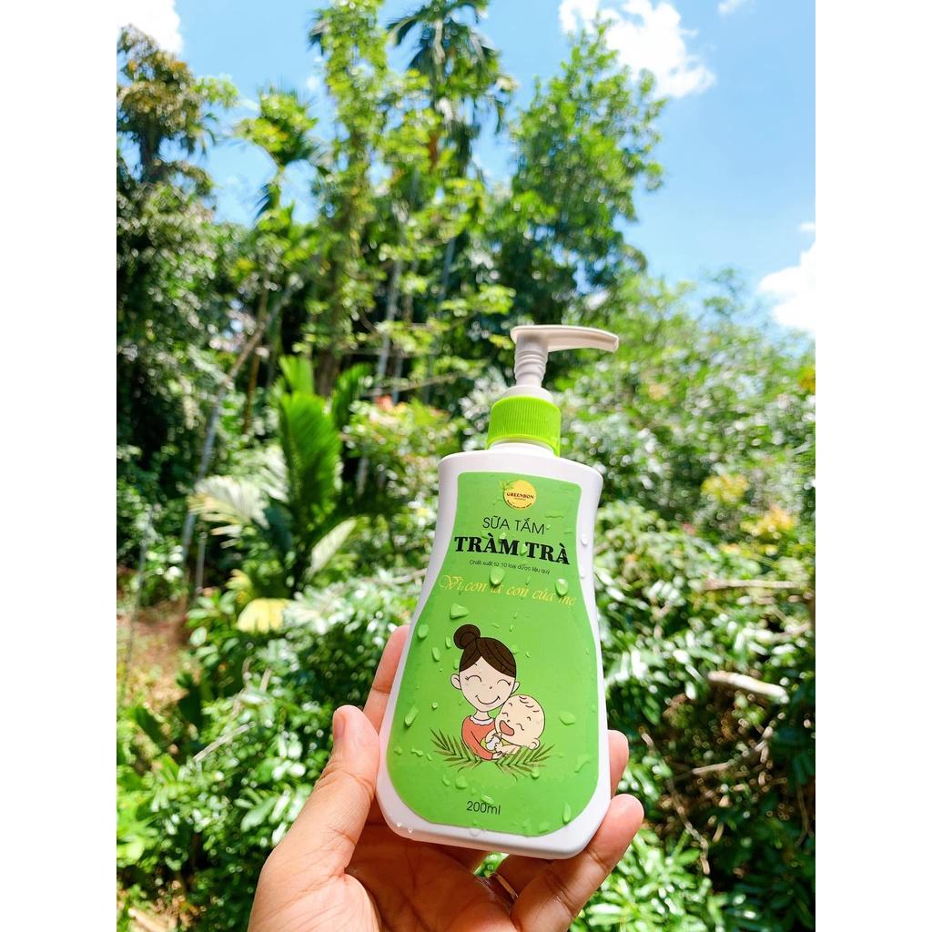 Sữa tắm tràm trà cho mẹ và bé 200ml GreenBon Cosmetics