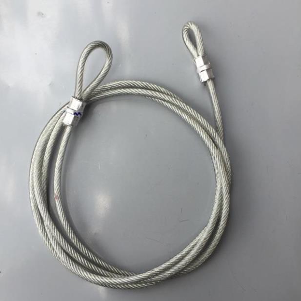 Dây cáp bọc nhựa khoá xe máy , xe đạp 8 ly 0.8M cực kỳ chắn chắn - Huy Tưởng