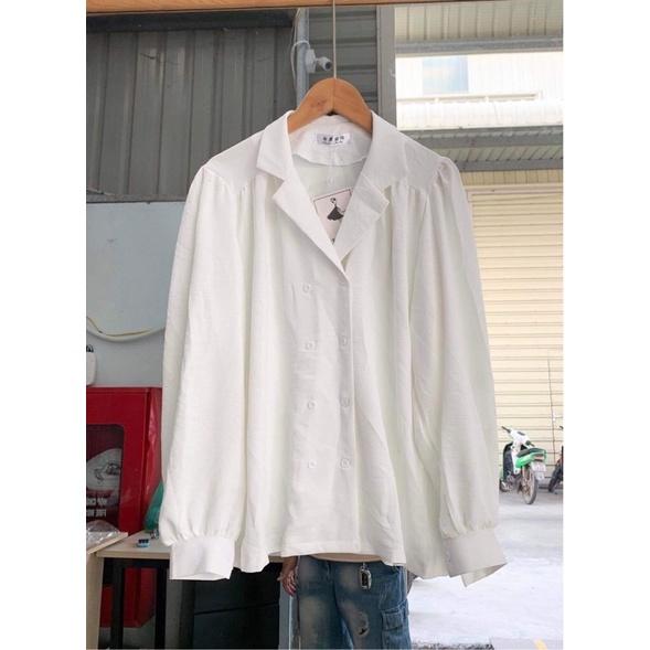 Áo sơ mi trắng tay dài size L
