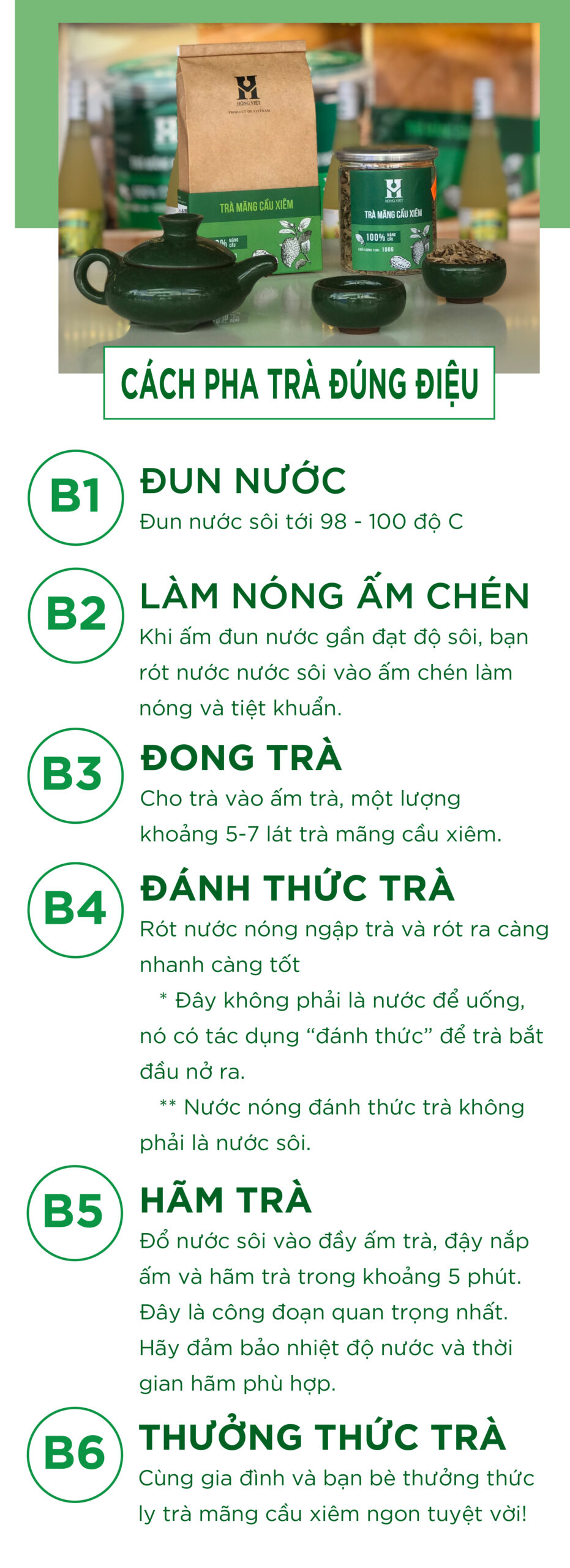 Trà mãng cầu xiêm 100gr