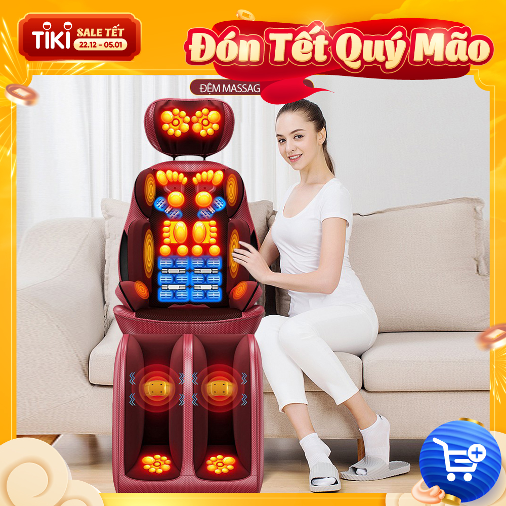 Ghế Đệm Massage Toàn Thân Cao Cấp Chuyên Sâu Cho Cổ, Vai, Gáy, Lưng, Eo, Chân Giảm Đau Mỏi Cho Dân Văn Phòng, Gymer, Người Già, Người Lao Động Nặng