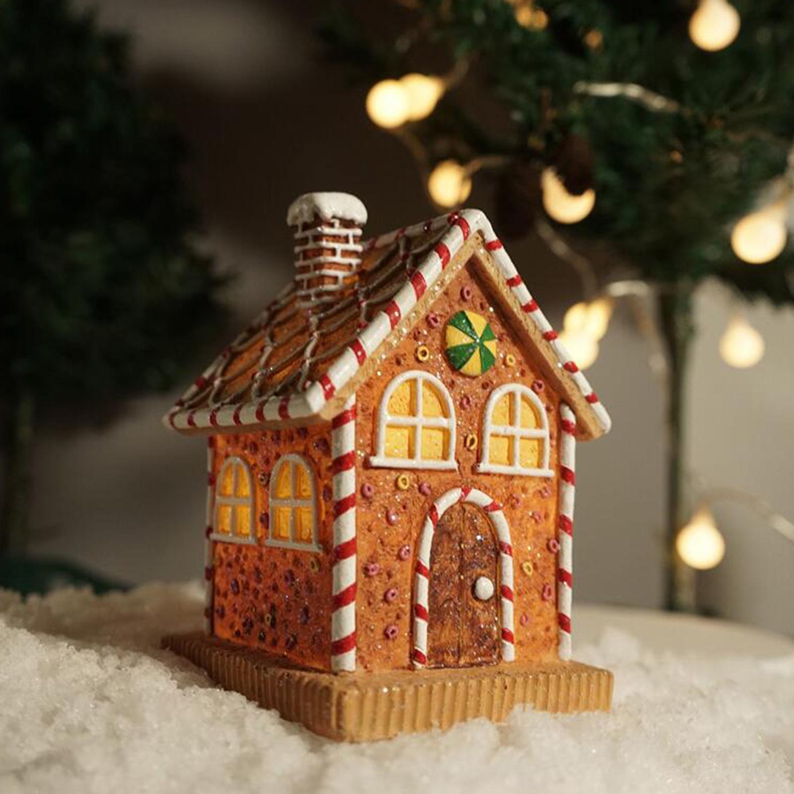 Light up Dollhouse Building Set Landscape House for Collection Home Decors