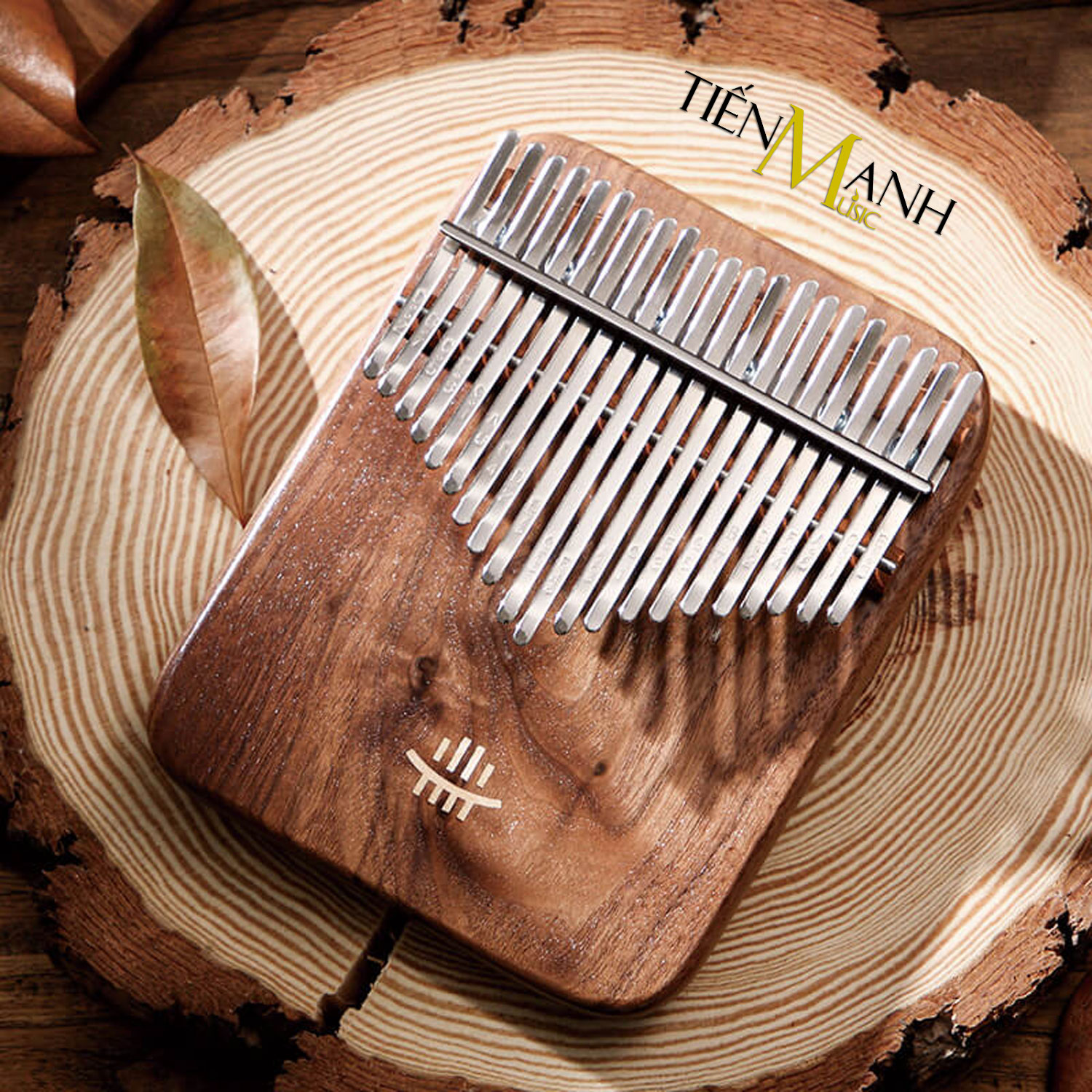 Đàn Kalimba 21 Phím Hluru KY21 - Kèm hộp chống sốc (Gỗ Walnut - Khắc Phím) Hàng Chính Hãng - Kèm Móng Gẩy DreamMaker