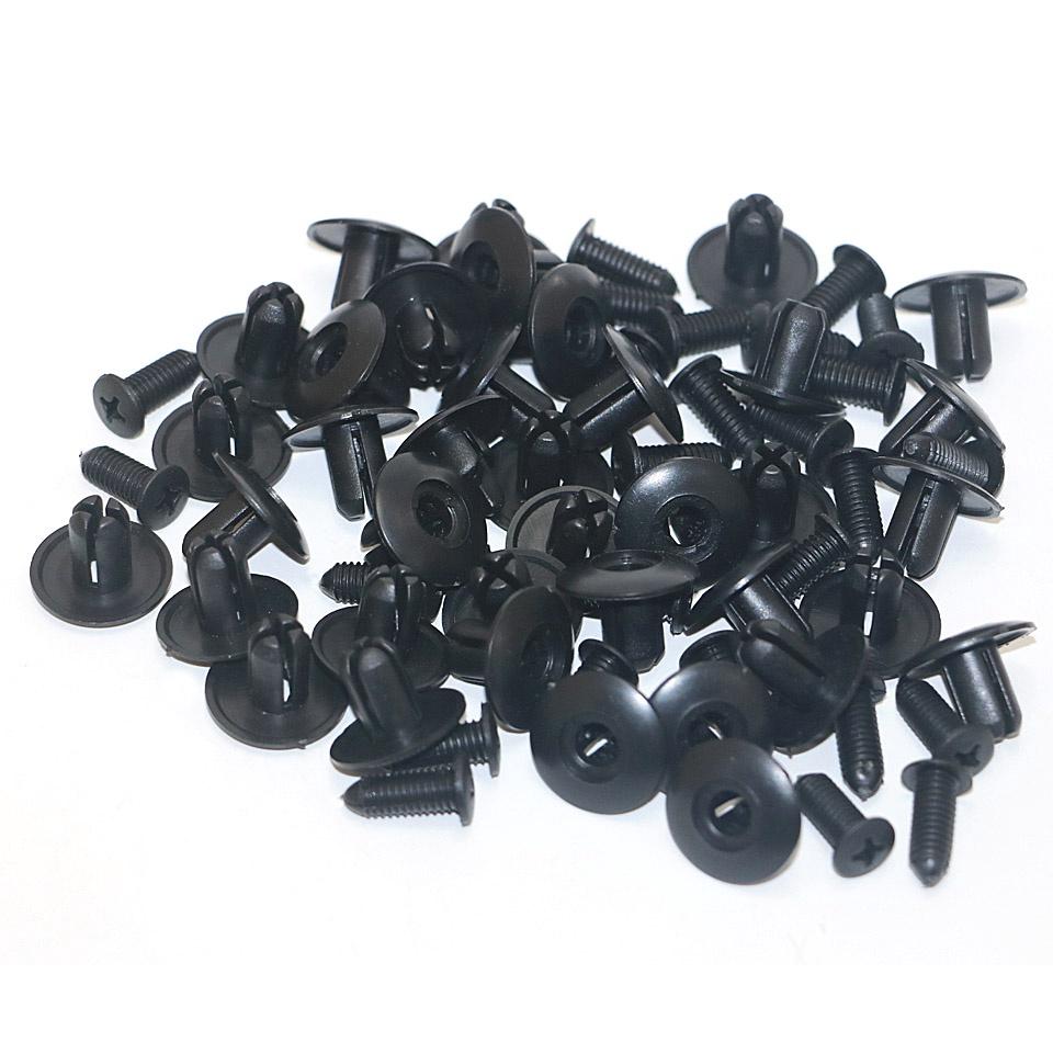 Set 100 Đinh Tán Nhựa 8mm Chuyên Dụng Cho Xe Hơi