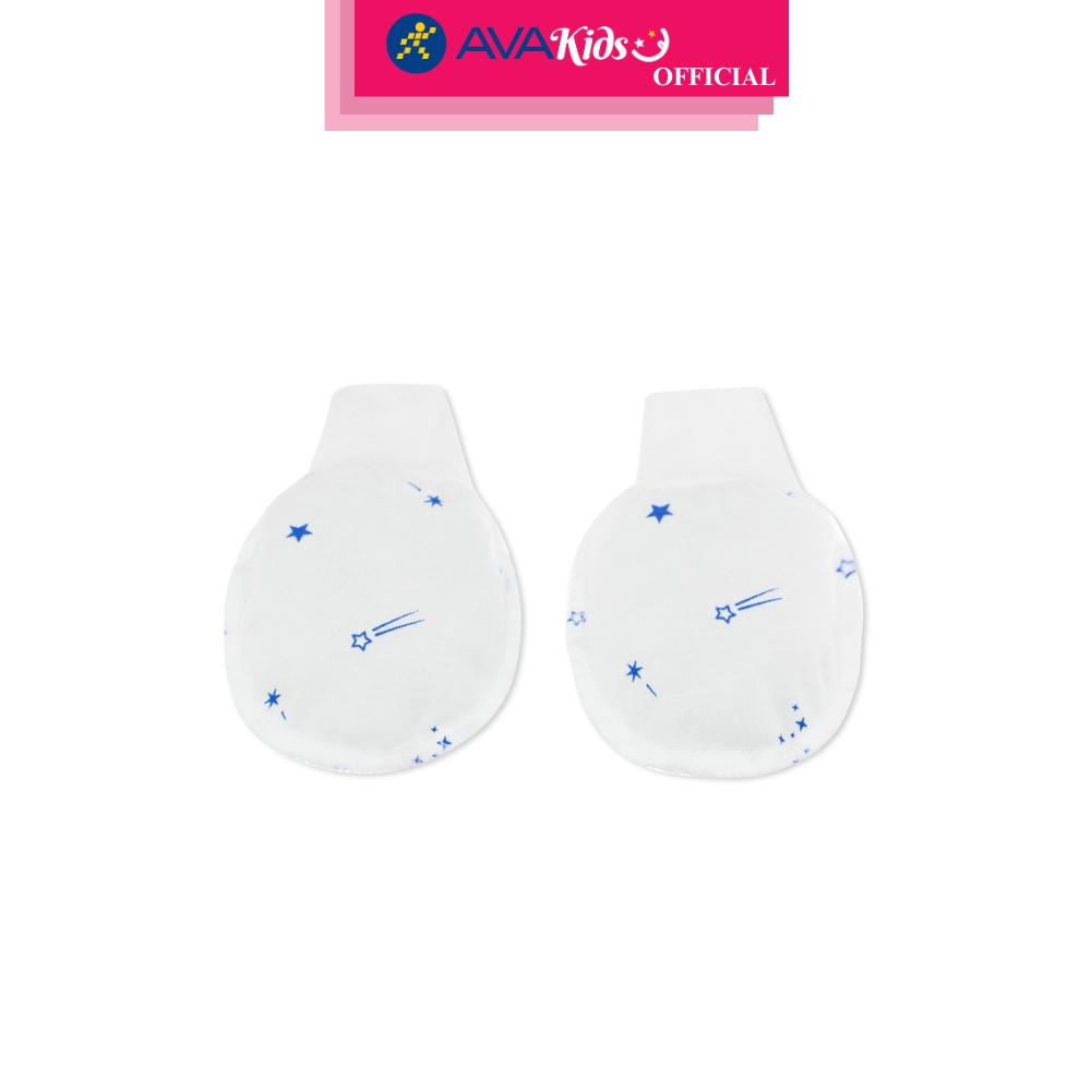 Bộ bao tay, bao chân sao băng IQ Baby màu trắng (0 - 3 tháng) - Hàng Chính Hãng