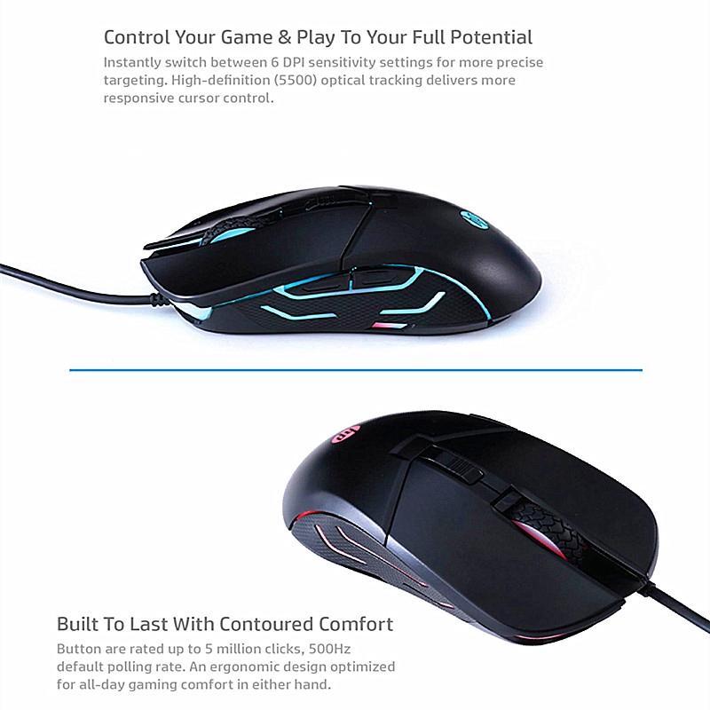 Chuột Chơi Game Có Dây 1000-5500 Dpi