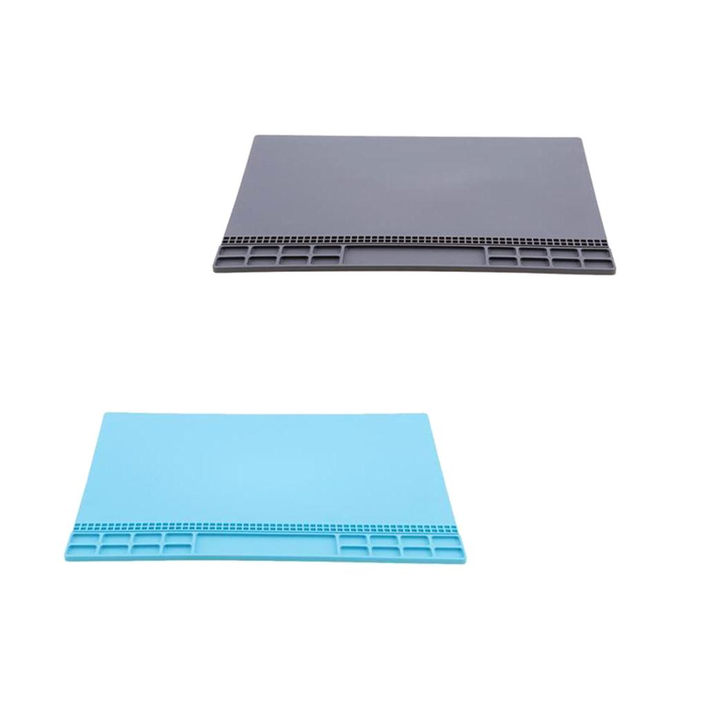 Heat Insulation Silicone Mat Repair Kit, Maintenance Platform Blue&Gray