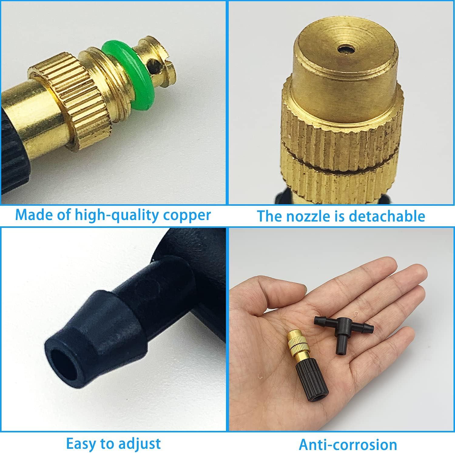 12 Gói Đồng Có Thể Điều Chỉnh Đầu Xịt Hệ Thống Tưới Nhỏ Giọt 4/7 Vòi Phun Xịt Cho Sân Vườn Ban Công Tưới Cây