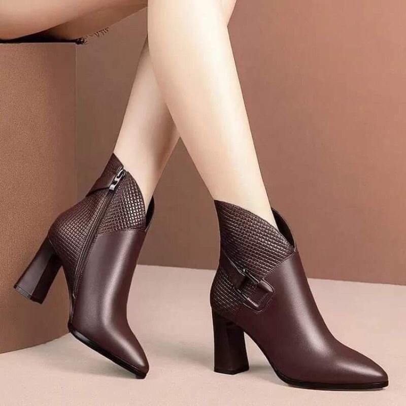 Giày da nữ cao cấp kiểu dáng sang trọng NP2268