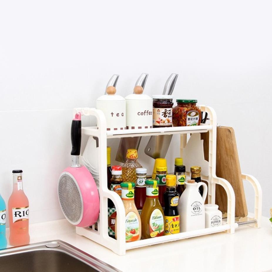 KỆ ĐỂ GIA VỊ NHÀ BẾP 2 TẦNG ĐA NĂNG - LOẠI CAO CẤP