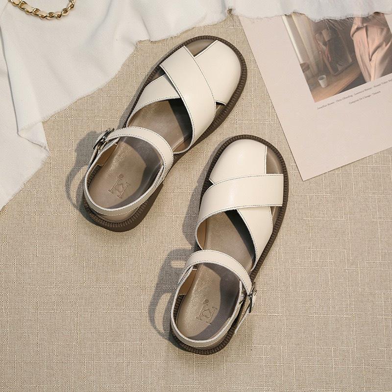 Lùi 1 size Sandal Quai Hậu Quai CUT OUT Độc Lạ Phong Cách Hàn Quốc G071