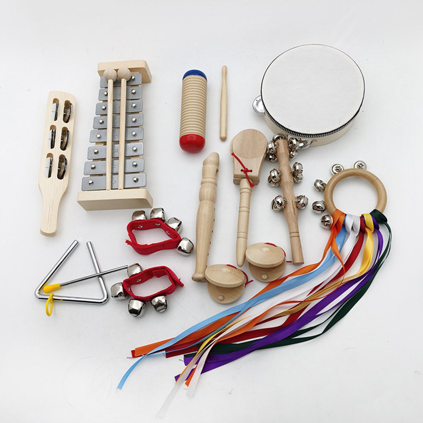 Montessori Toy Wooden Percussion Instruments for Kids Children Professionals