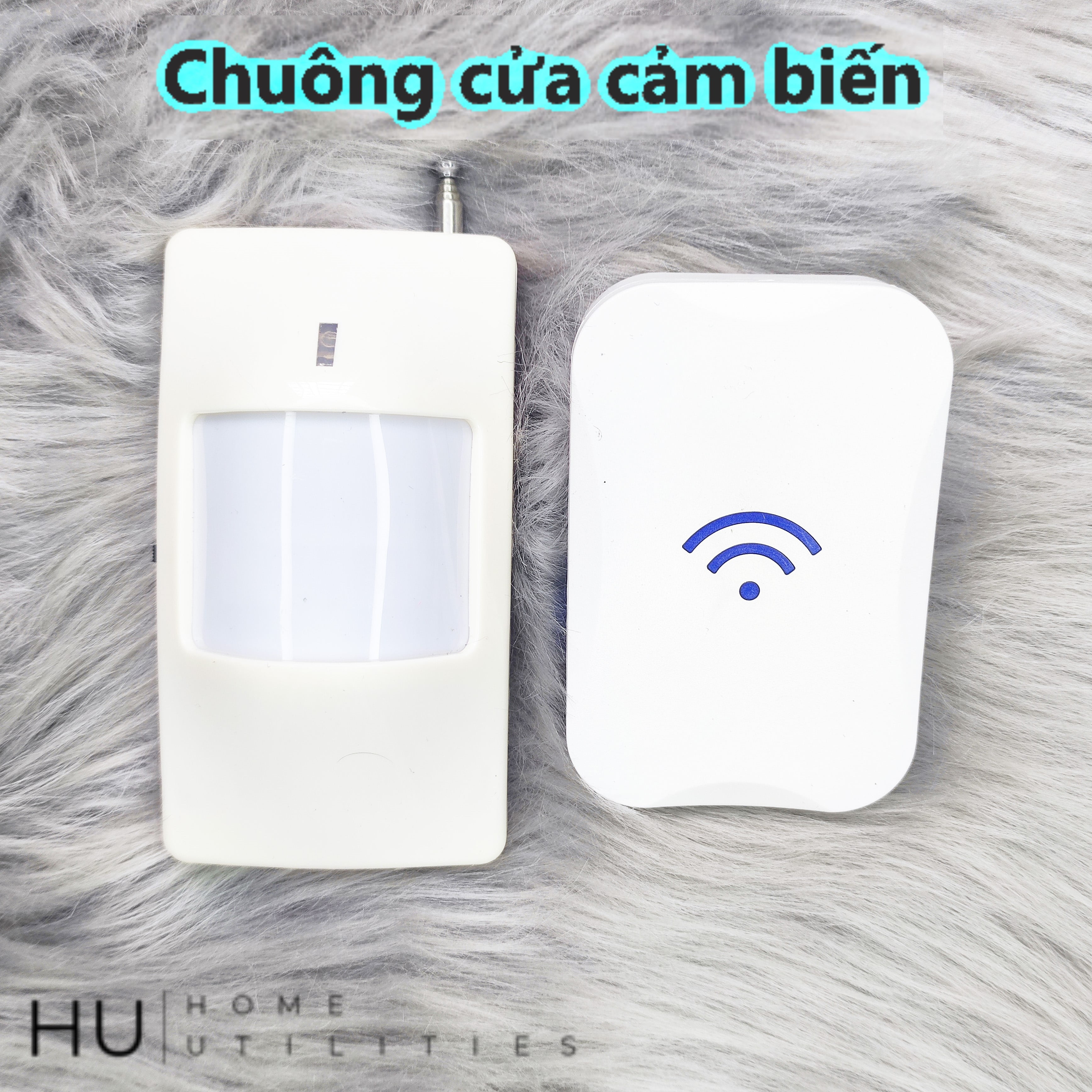 Chuông Cửa Cảm Biến Chuyển Động Hồng Ngoại Chuông Báo Khách Báo Động Chống Trộm 60 Kiểu Nhạc