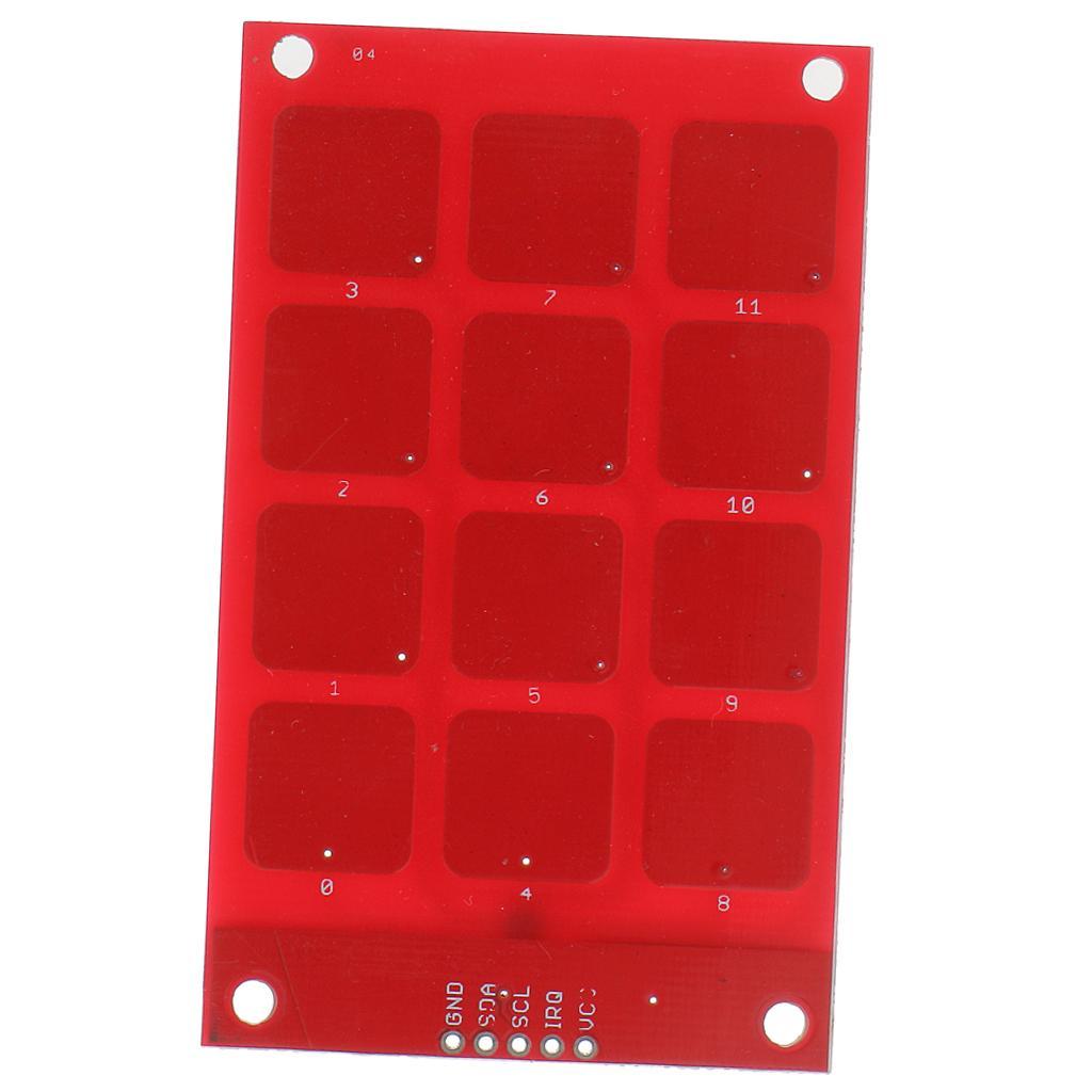 3-5pack MPR121 Capacitive Touch Shield Module Sensitive 3*4 Key Keyboard for