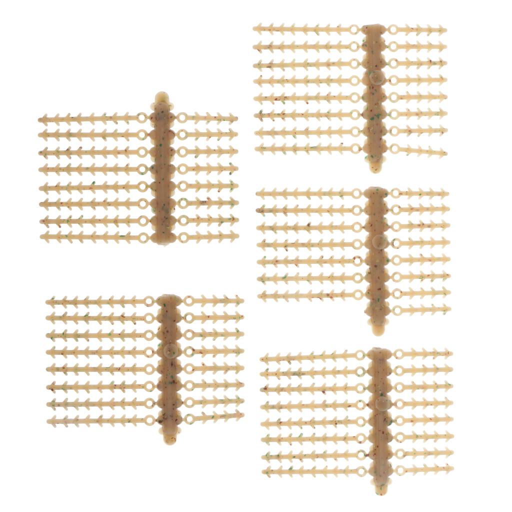 5pcs Carp Fishing Boilie Screw Hair Rig Stops Baits Stopper Terminal Tackle