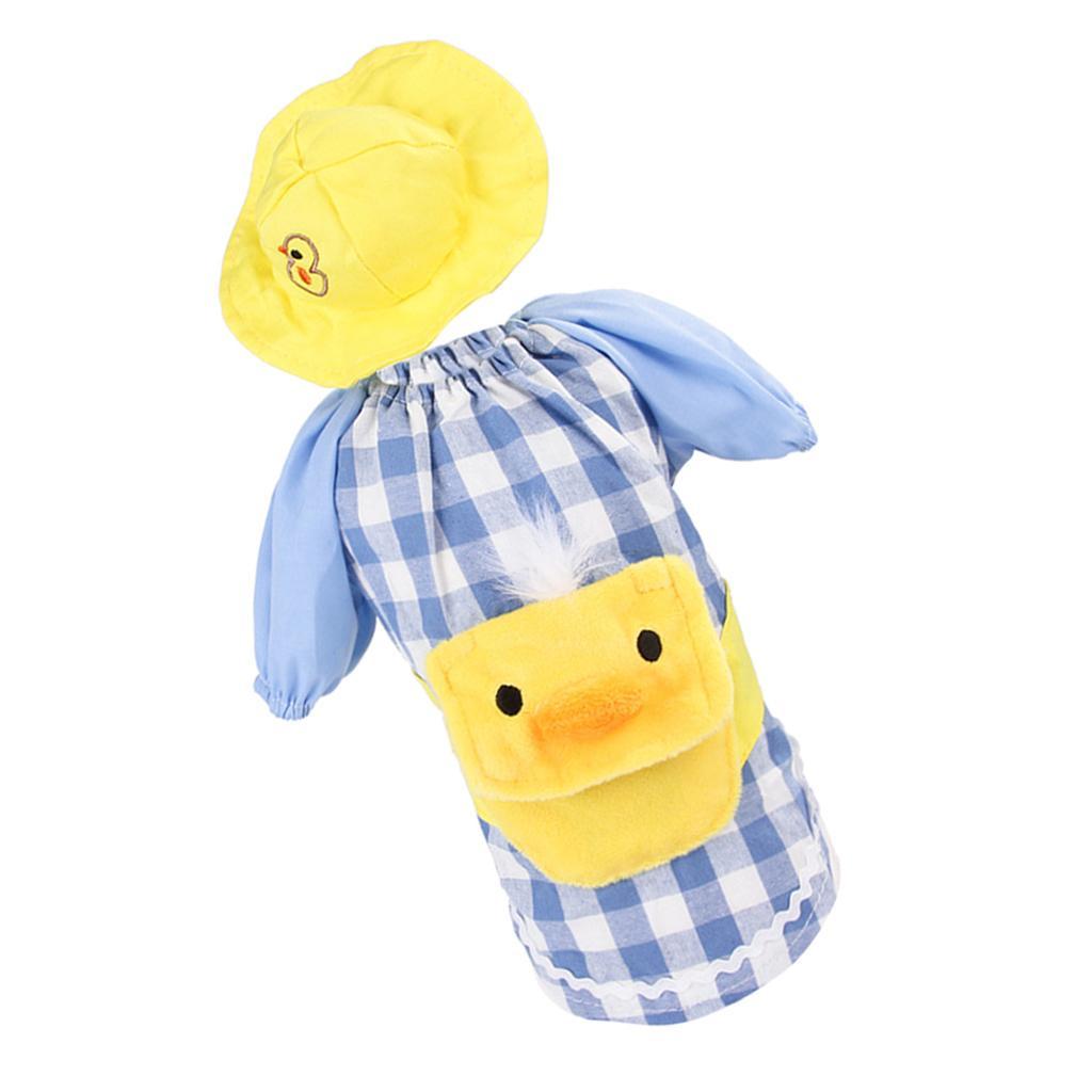 Pet Dog Clothes Overall Yellow, Duck+Blue Grid/ Cotton Linen 3 Sizes