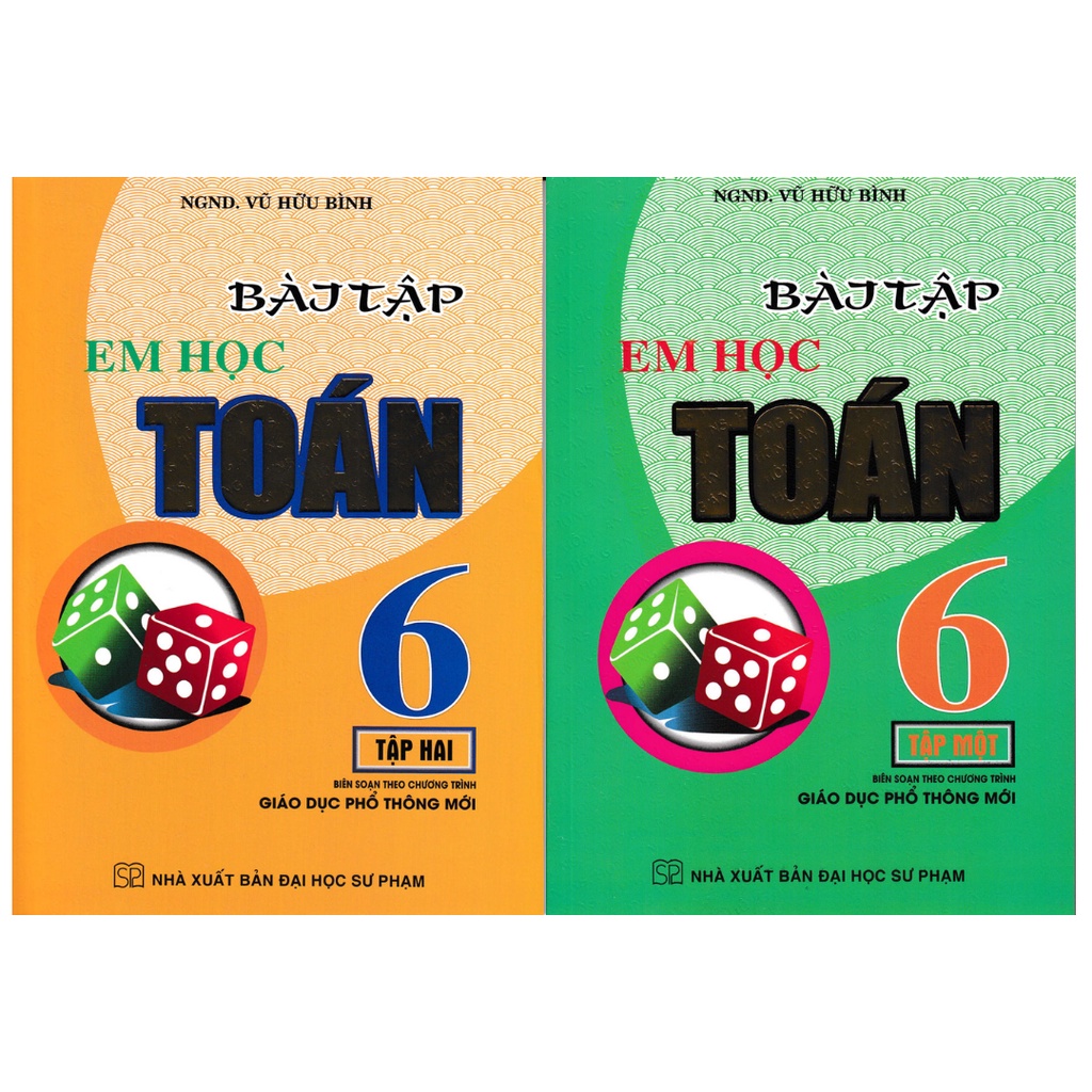 Combo Bài Tập Em Học Toán Lớp 6 - Tập 1+2