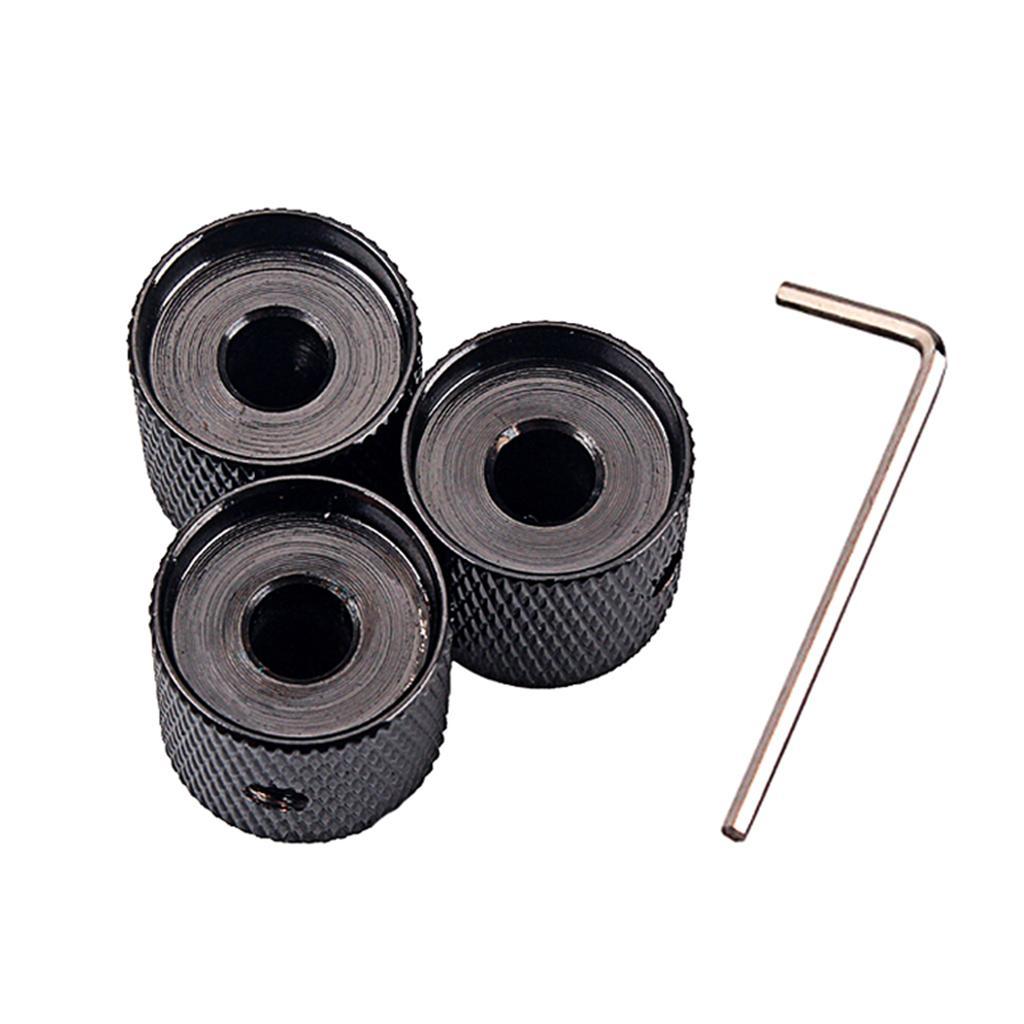 3 x Dome Metal Control knobs for TL ST Electric Guitar Parts Accessories