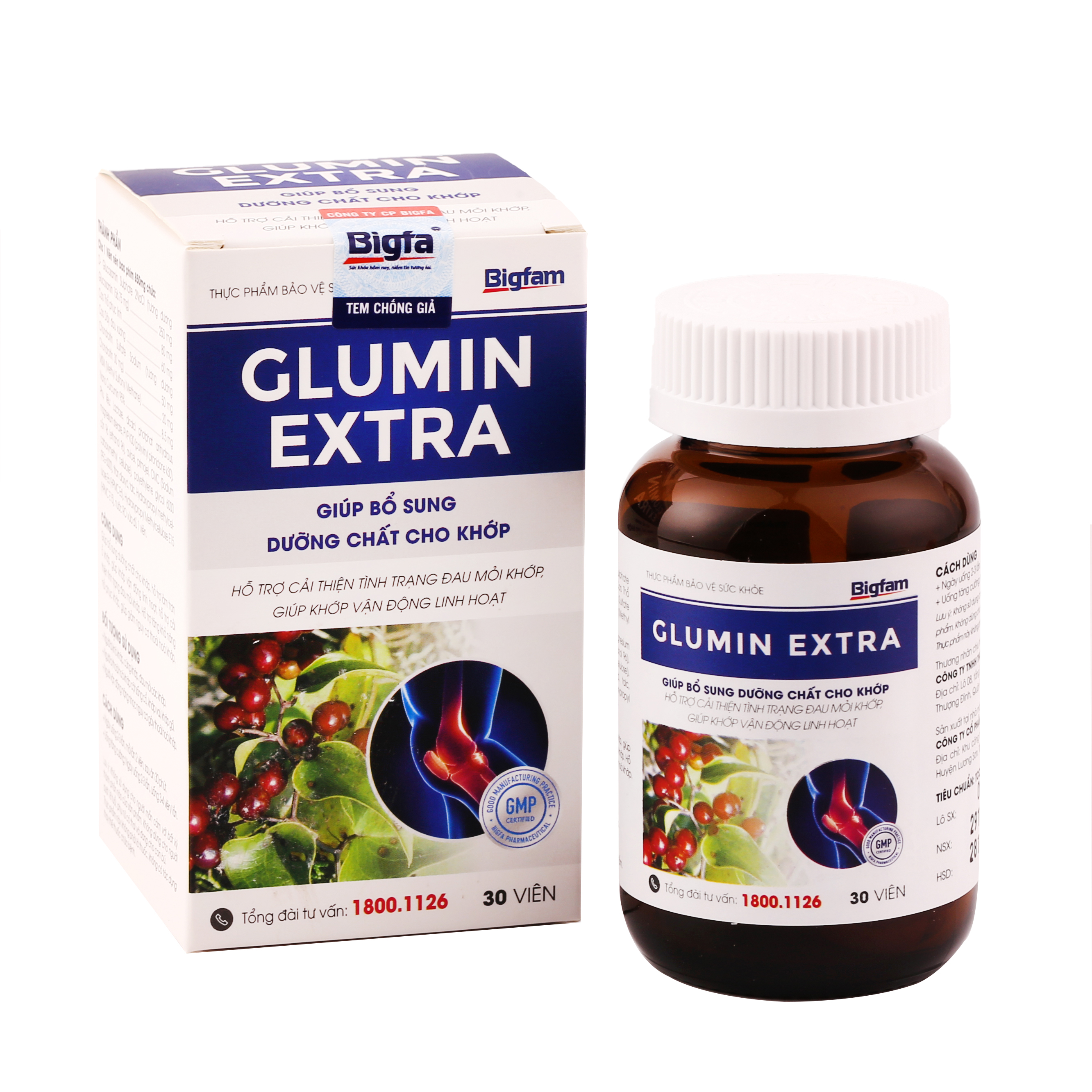 Viên uống bổ xương khớp GLUMIN EXTRA Bigfam dưỡng chất cho khớp