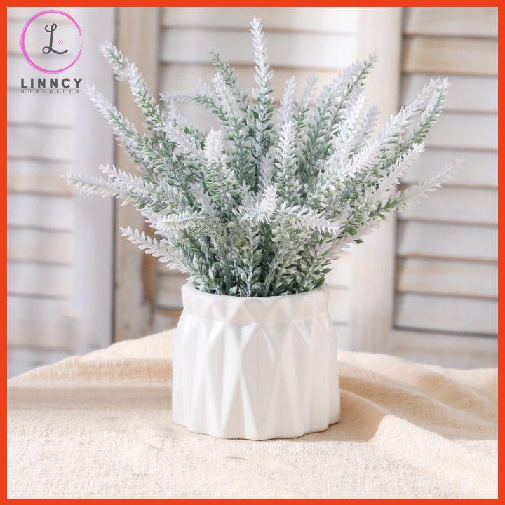 Bình hoa mini để bàn cao 20cm, bình hoa giả trang trí nhà cửa, cửa hàng, văn phòng