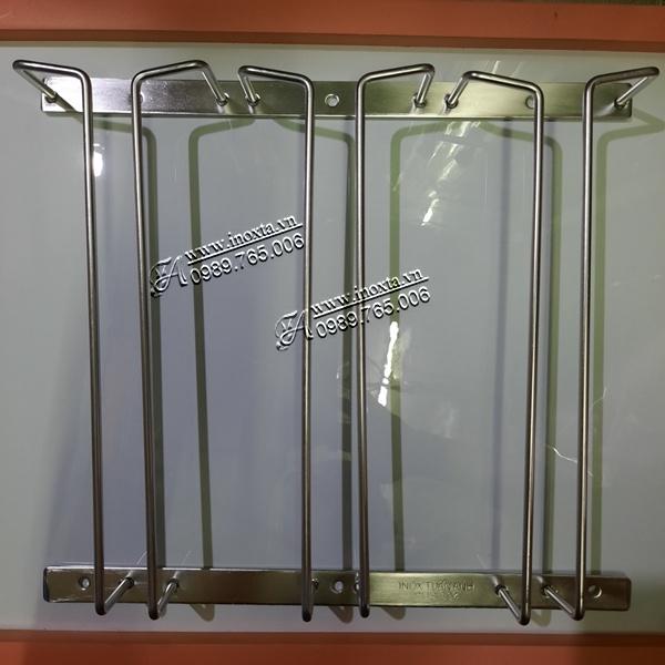 Kệ treo ly quầy bar - Giá treo ly rượu vang Inox 304