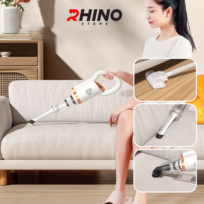 Máy hút bụi cầm tay Rhino VC101 mini gia đình tiện lợi - Hàng chính hãng