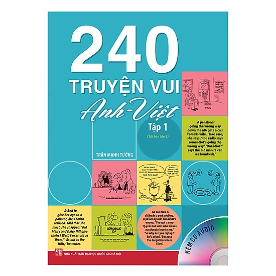 Cuốn Sách Thần Thánh Vui Học Tiếng Anh Hiệu Quả: 240 Truyện Vui Anh - Việt - Tập 1 (Tái Bản 2019)