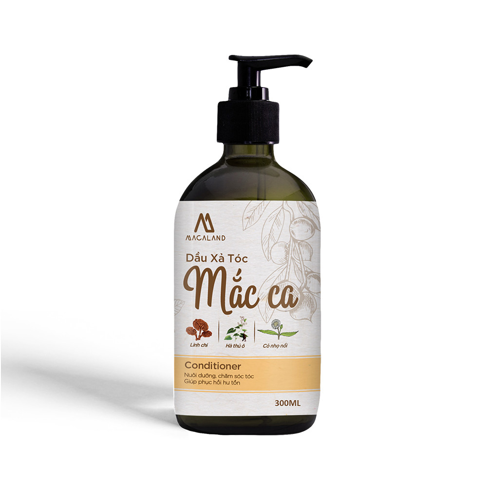 Dầu Xả tóc từ dầu Macadamia 300ml MACALAND nuôi dưỡng và phục hồi tóc, giảm tình trạng xơ rối, giúp tóc đen mượt óng ả (chính hãng)