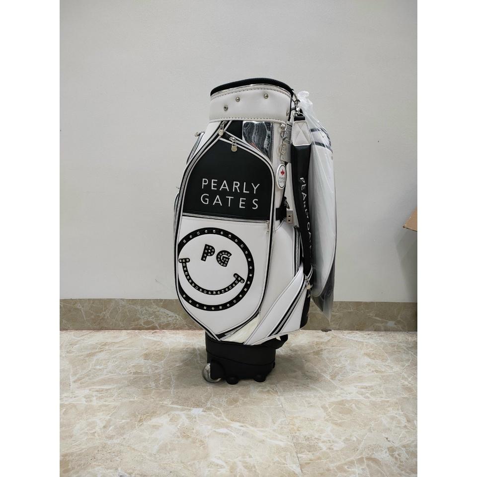Túi gậy golf nữ có chân chống PEARLY GATES gậy tay kéo tiện lợi da PU bóng siêu cao cấp TN011
