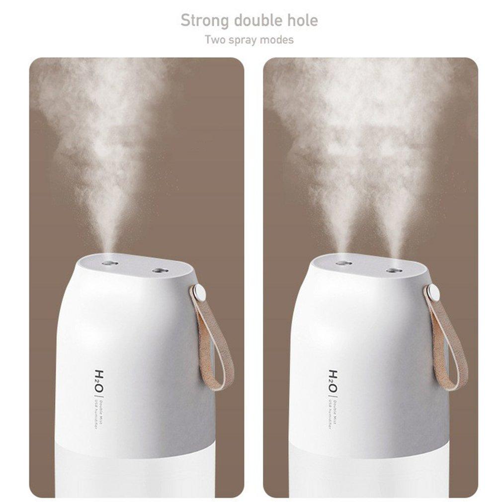 300ML Máy Tạo Độ Ẩm Không Khí USB Sạc Kép Không Dây Xịt Thơm Phòng Nước Máy Khuếch Tán Ánh Sáng Umidificador