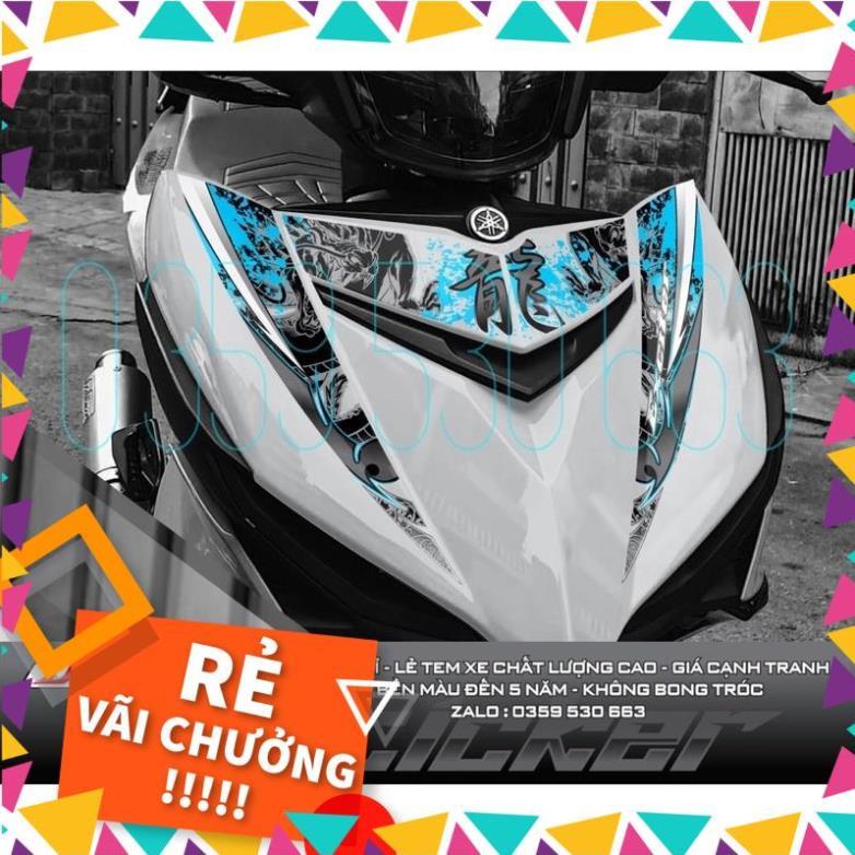 Tem rời Dragon rồng xanh dán Exciter 150 Bạc