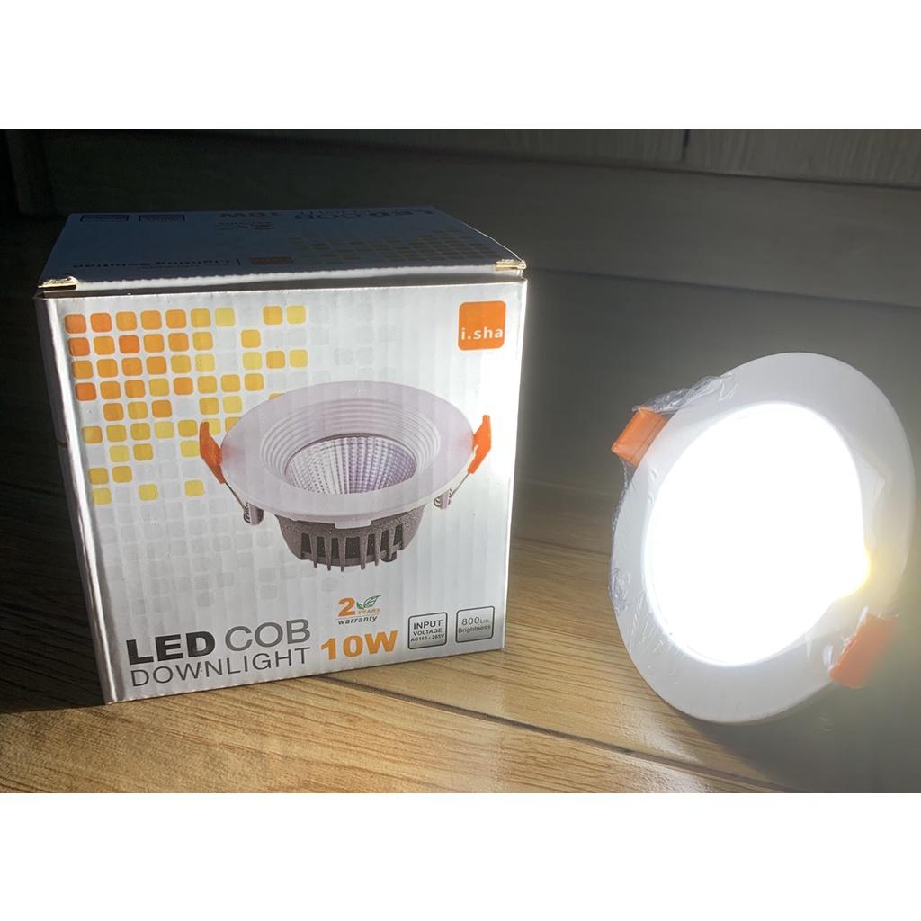 Đèn LED Âm Trần Rọi Tròn 10W/20W/30W - Đèn Spotlight Chip COB - Điều Chỉnh Góc Linh Hoạt - Tuổi Thọ Trên 60.000H