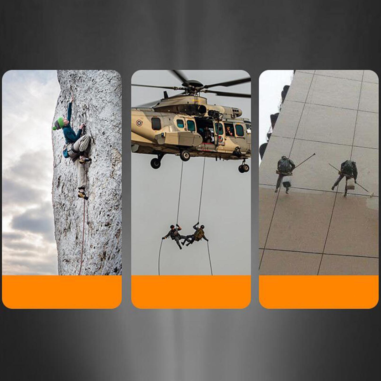 Rope Grab Rock Climbing Arborist Fall Arrester Pulley Device Black